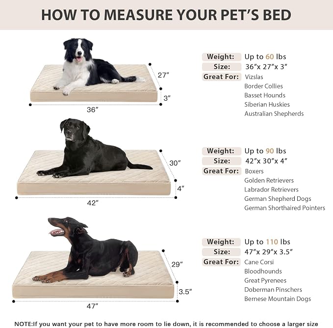 WNPETHOME Orthopedic XXL Dog Beds Large Sized Dog, Waterproof Extra Large Dogs - Image 5