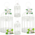 Sliner 4 Pcs Birdcage Candle Holder Valentine Decorative Bird Cages by Sliner