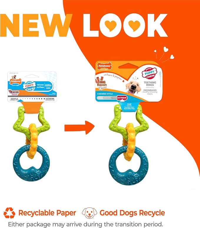 Nylabone Teething Rings Puppy Power Chew Toy - Image 2