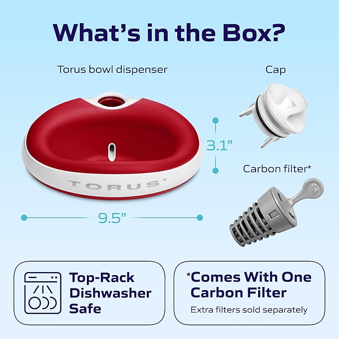 Filtered Portable Dog Water Dispenser, 1L / 34oz, Automatic Pet Water Dispenser - Image 6