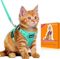 Halypet Cat Harness and Leash Set Escape Proof Adjustable Cat Leash Comfortable by DOMoreWithYourPet