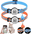 Smart QR Code Cat Collar 2-Pack, Breakaway Reflective Collar by Taghelp