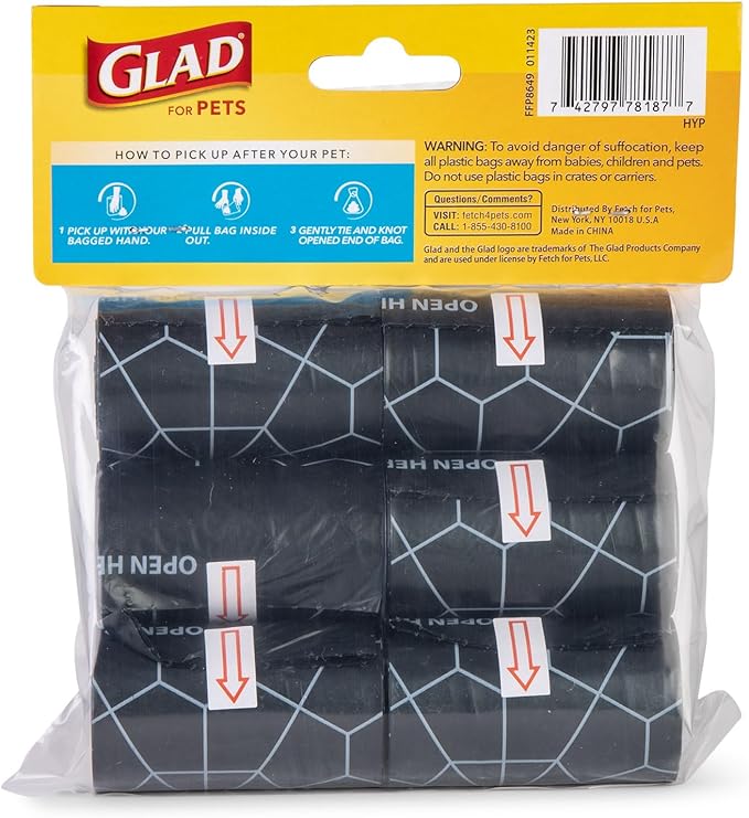 Glad for Pets Extra Large Scented Dog Poop Bags, Heavy Duty Tear-Resistant Pet - Image 4