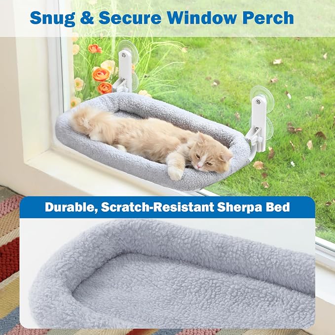 Zakkart Foldable Cat Hammock for Window - Image 6