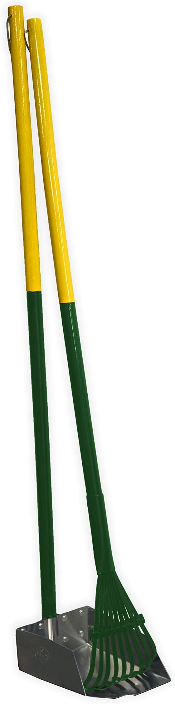 Four Paws Stainless Steel Long-Handled Dog Pooper Scooper Rake & Pan 2 Piece Set - Image 4
