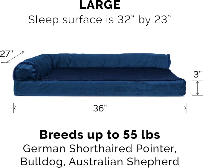 Furhaven Orthopedic Dog Bed for Large/Medium Dogs w/ Removable Bolsters & - Image 2
