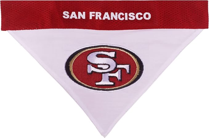 Pets First NFL SAN Francisco 49ERS Reversible Bandana Size XX-Large - Image 3