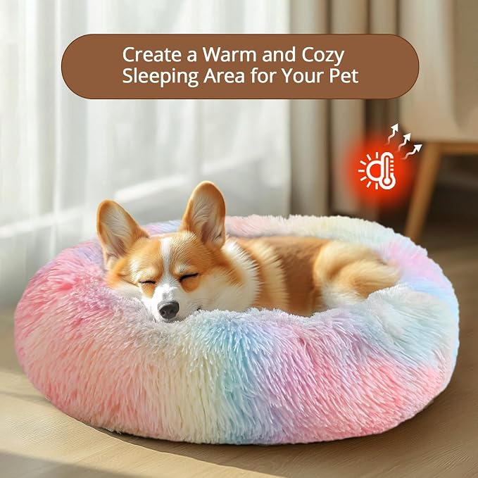 JOLLYVOGUE Calming Dog Bed for Small Dogs - Image 4