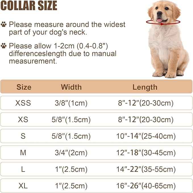 Reflective Dog Collar with Buckle Adjustable Safety Nylon Collars