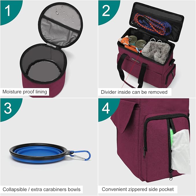 Airline Approved Pet Travel Bag, Weekend Travel Set - Image 3