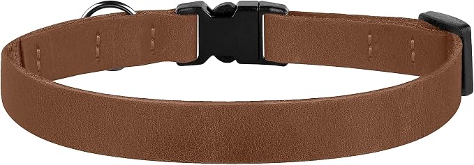 Muromto Breakaway Cat Collar Leather Soft Adjustable Pet Kitten Collars - Image 8