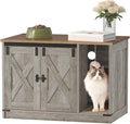 Cat Litter Box Enclosure, Hidden Litter Box Cabinet Furniture by Hzuaneri