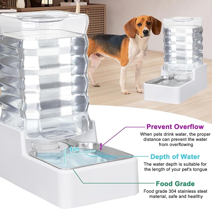 Automatic Dog and Cat Dispenser: 8L White Gravity Feeder - Image 5