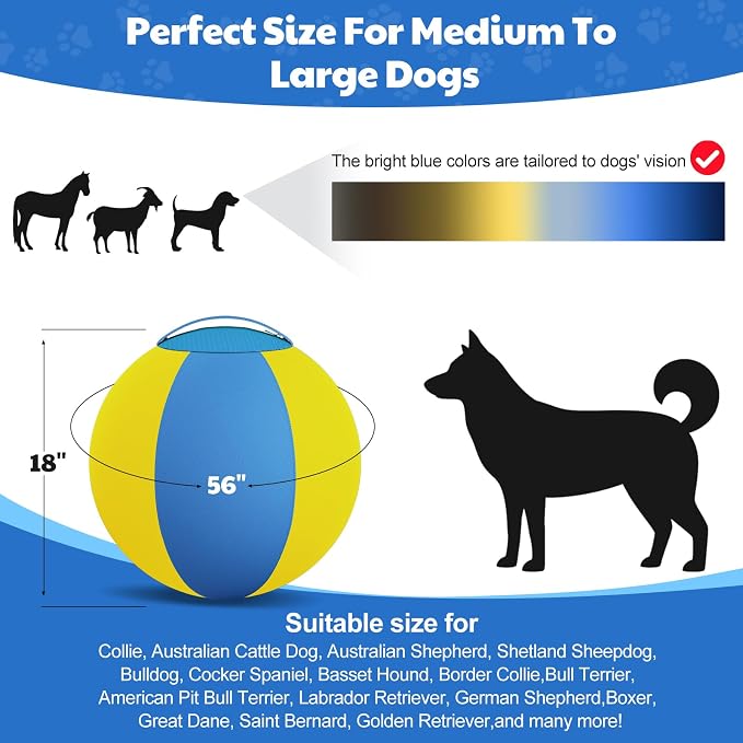 Happypaw 18'' Herding Ball for Dogs – Enhanced Chew Resistance & Heavy-Duty - Image 4