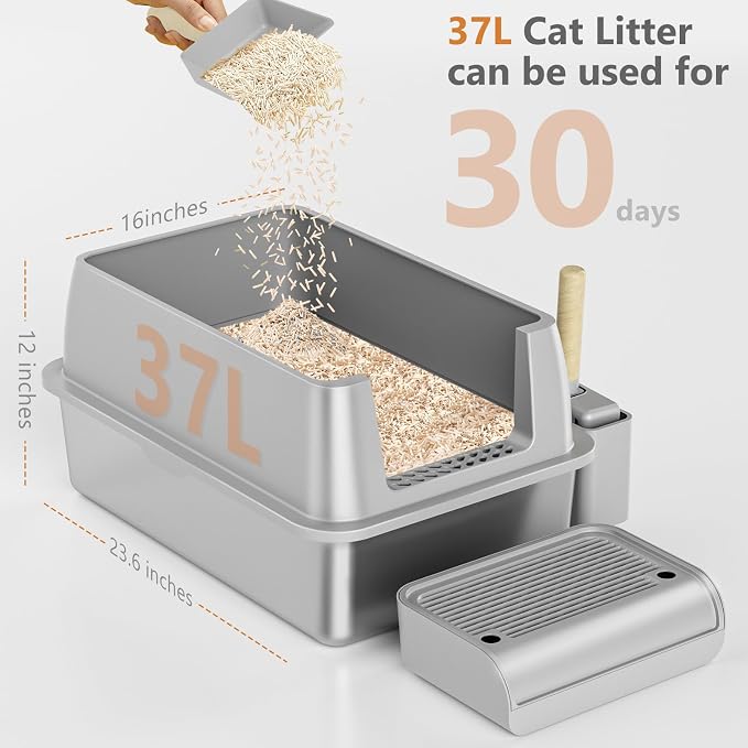 Stainless Steel Cat Litter Box - Image 6