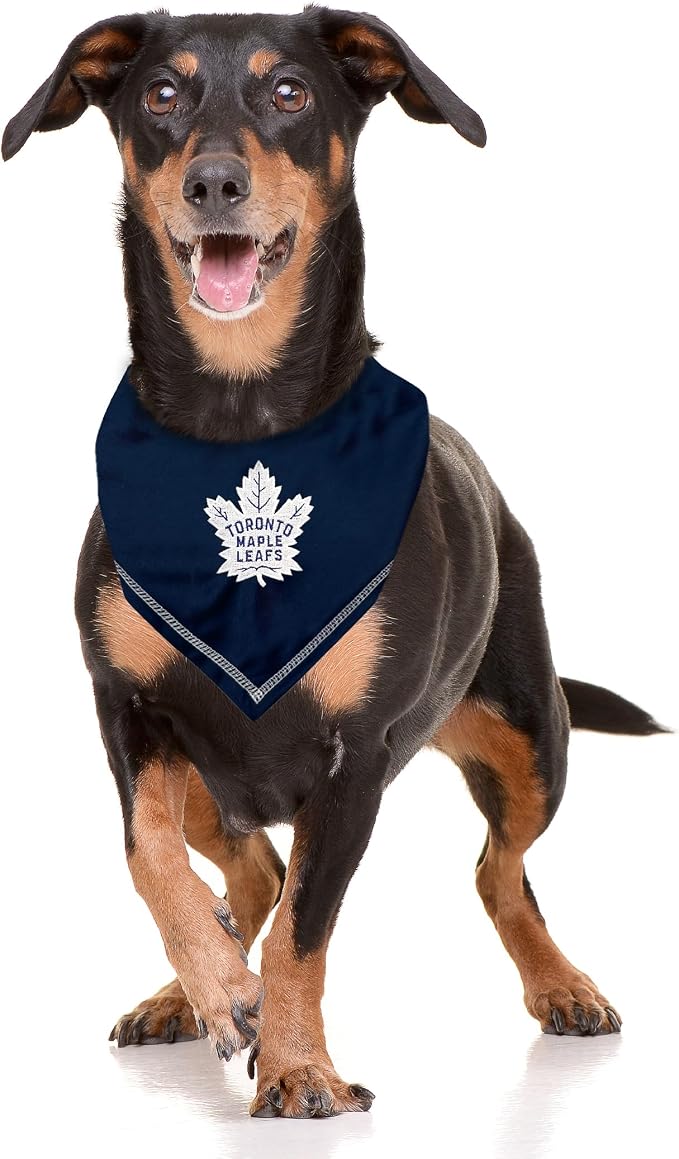 Pets First NHL Toronto Maple Leafs TIE Bandana, Size Small/Medium. Dog Bandana - Image 3