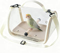 Hands Free Small Pet Cage with Breathable Mesh Windows Parrot Backpack by Unknown