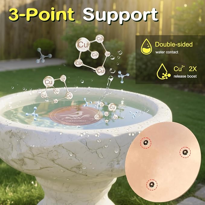 Bird Bath Copper Disk 2PCS-99.99% Pure Copper Purification Disk 1 mm Thick - Image 4