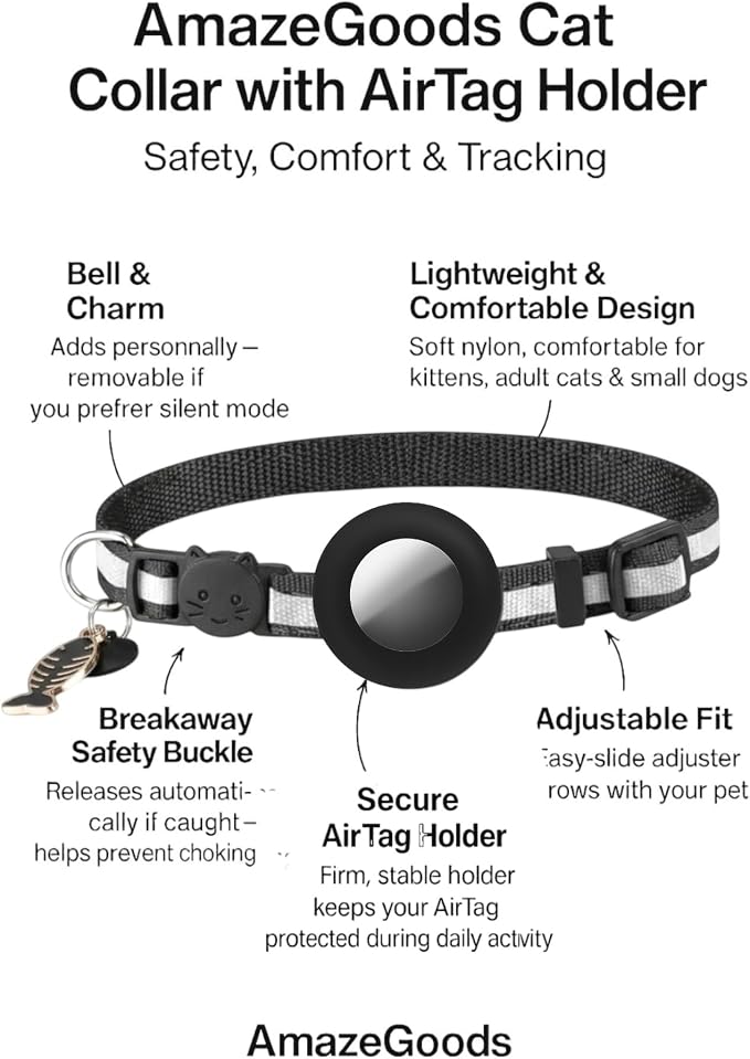 Adorable AirTag Cat Collar - Image 3