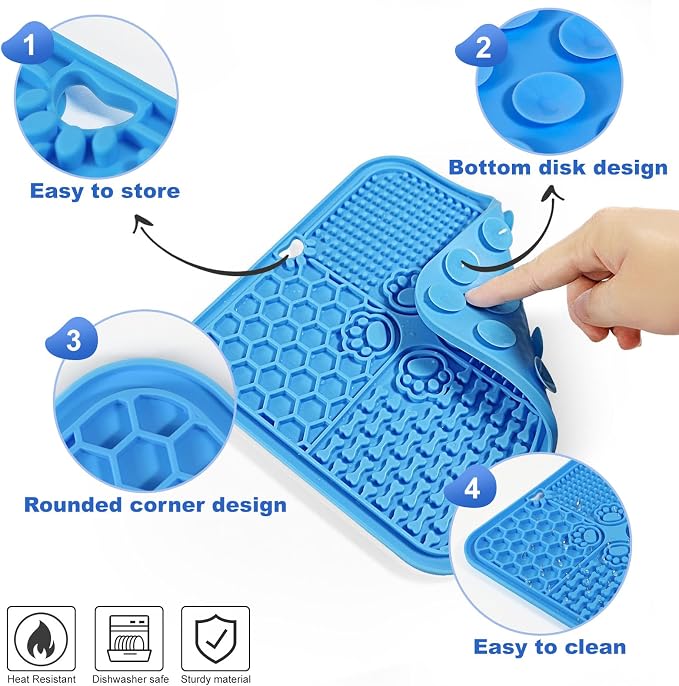 Dog Lick Mat with Suction Cups, Lick Mat - Image 5