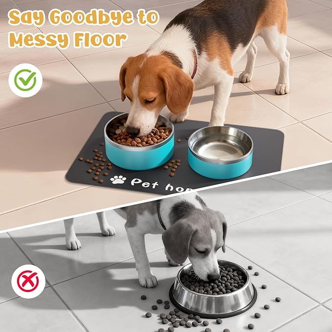 Dog Food Mat, Diatom Ooze Cat Water Mats Non Slip - Image 6