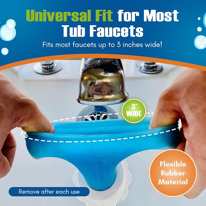 Rinseroo Slip-On Bathtub Faucet Sprayer Attachment. Ultra-Flex Dog Shower - Image 2
