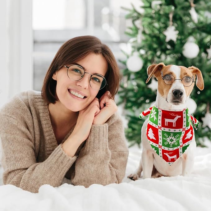 30 Pcs Christmas Happy New Year Dog Bandanas Bulk - Image 6
