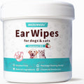 Ear Cleaner Wipes 120 Counts, Dog Ear Cleaner, Grooming Kit Care by MEDUWEDU