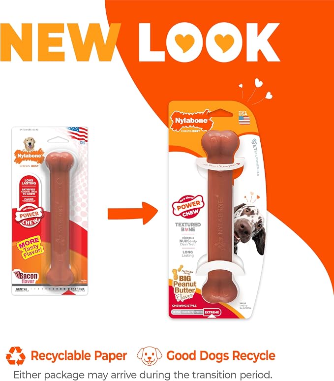 Nylabone Power Chew Classic Bone Chew Toy - Image 3