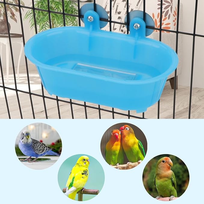 Hypeety Bird Bath with Mirror Portable Bird Bath Bird Bathroom - Image 7