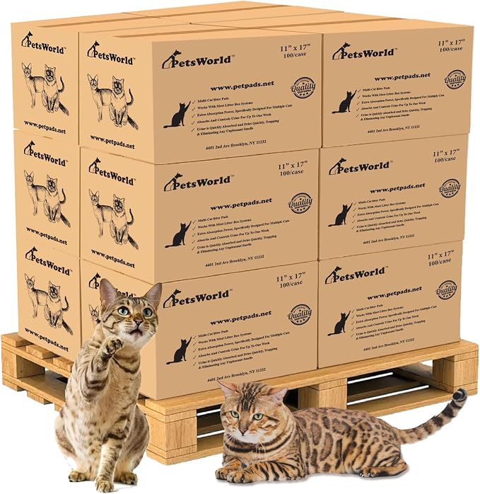 PETSWORLD Multi Cat Pad Refills by PETSWORLDsupplyforpets