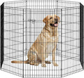 FDW 48 Inch Dog Pen 8 Panel Dog Playpen Indoor Outdoor Metal Puppy Pet Fence by FDW
