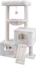 37.4" Cat Tree Tower with Twin Cat Condos by AIWIKIDE