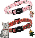 2 Pack Christmas Cat Collars Breakaway by DOGWONG