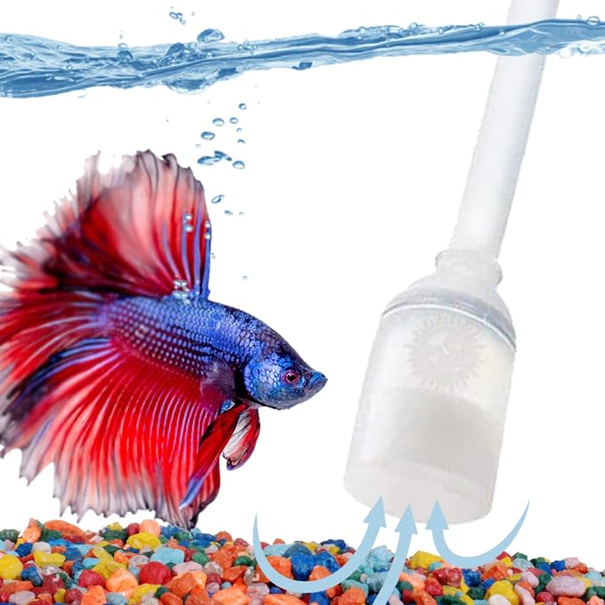 SunGrow Aquarium Fish Tank Gravel Cleaner Vacuum, Siphon Pump Aquarium Water - Image 2