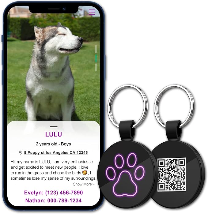 MYLUCKYTAG QR Code Pet ID | Personalized Dog & Cat Collar Tag | Online Profile - Image 5