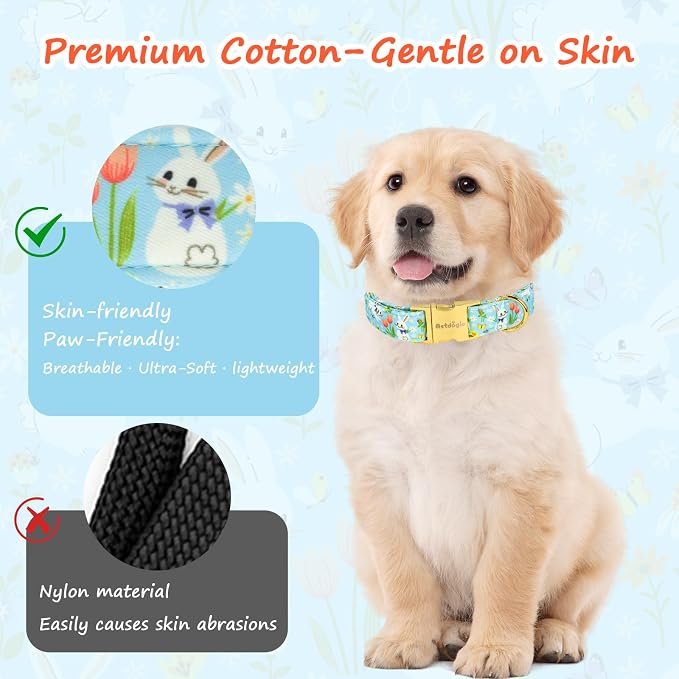 Easter Dog Collar for Extra Small Dogs, Easter & Spring Theme Small Dog Collar - Image 5