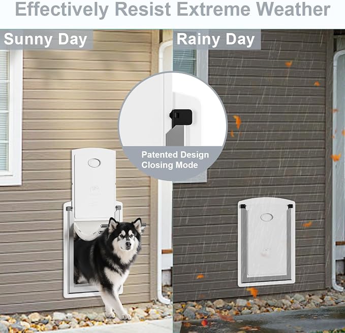 Dog Door for Wall, Steel Dog Door - Image 3