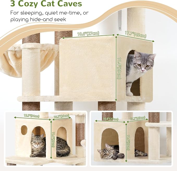 Globlazer Cat Tree Tall, 71 inches Cat Tower - Image 2