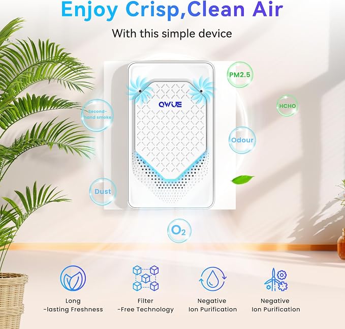 4Pack Plug in Air Ionizer, Negative Ion Air Purifier Plug In, Mini Filterless - Image 3