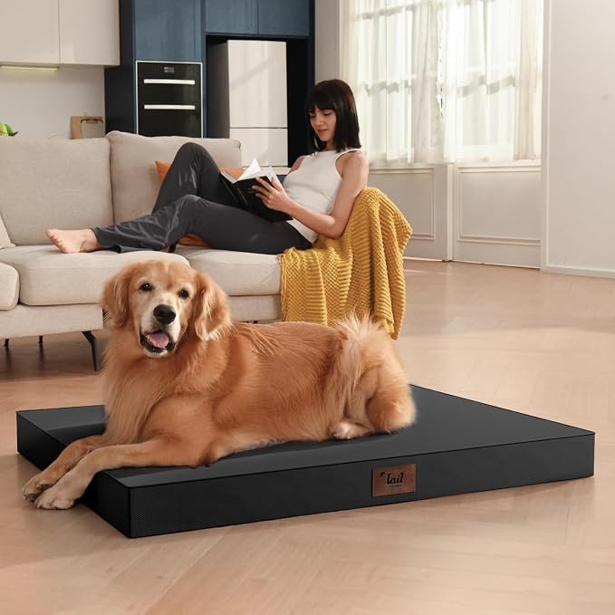 Outdoor Orthopedic Dog Bed for Extra Large Dogs, XL Waterproof Flat Pet Bed - Image 5