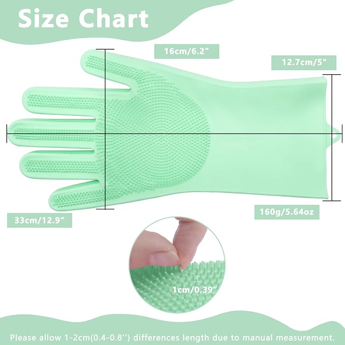 Pet Grooming Gloves—Heat Resistant Dog Washing Gloves - Image 2