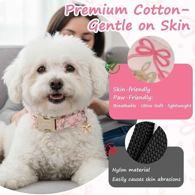 Easter Dog Collar, Spring Pink Dog Collar