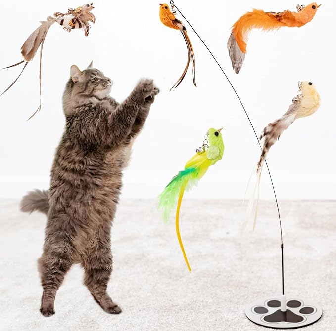 Interactive Bird Simulation Cat Toy Set - Image 2