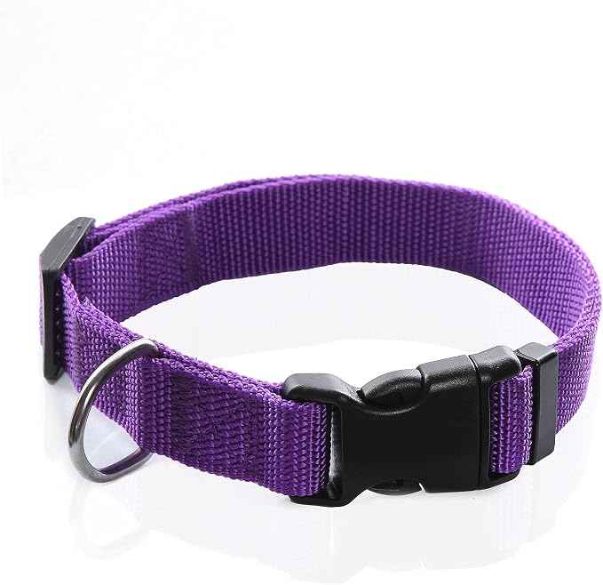 Adjustable Nylon Dog Collar, pet Collar 1 Inch 3/4 Inch 5/8 Inch Wide,