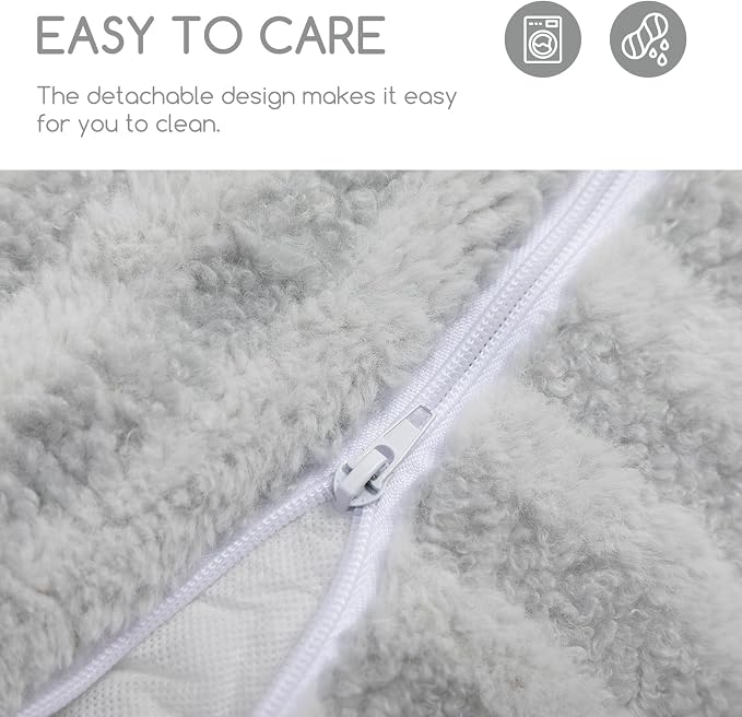 Hollypet Cat Bed Fluffy Plush Mutifuctional Double-Layer Soft Pet Couch - Image 7