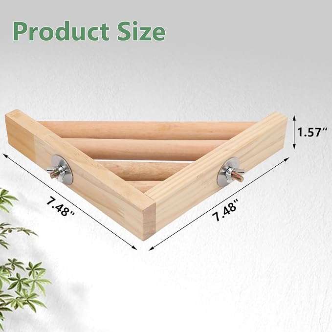 Litewoo Bird Perch Corner Platform Stand Shelf - Image 2