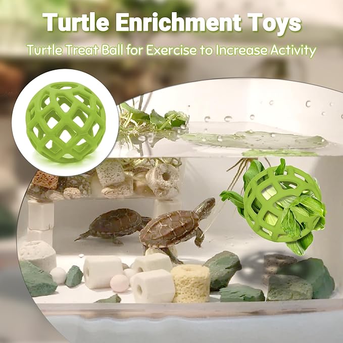 Turtle Feeder Ball, Aquatic Turtle Tank Accessories, Aquarium Decorations - Image 2