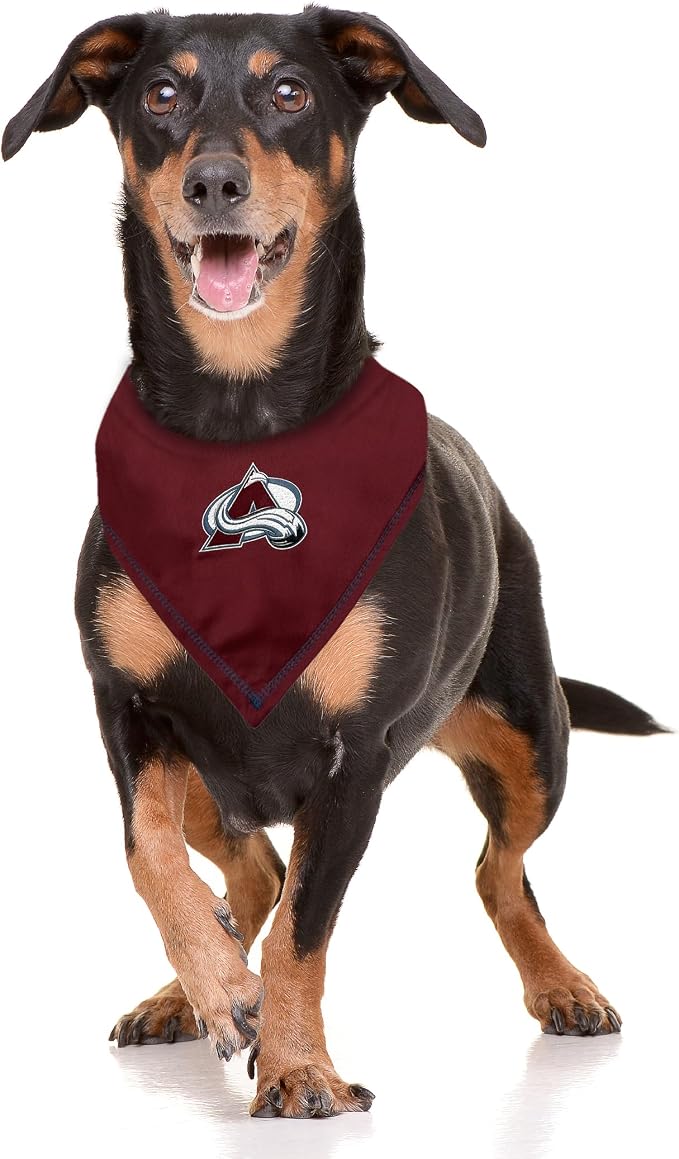 Pets First NHL Colorado Avalanche TIE Bandana, Size Large/X-Large. Dog Bandana - Image 3