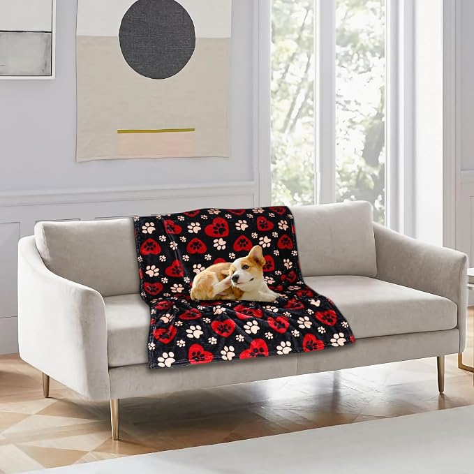 Dog Blankets for Large Dogs, Fuzzy Soft Pet Mat Throw Cover for Kennel Crate Bed - Image 8